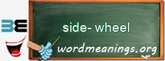WordMeaning blackboard for side-wheel